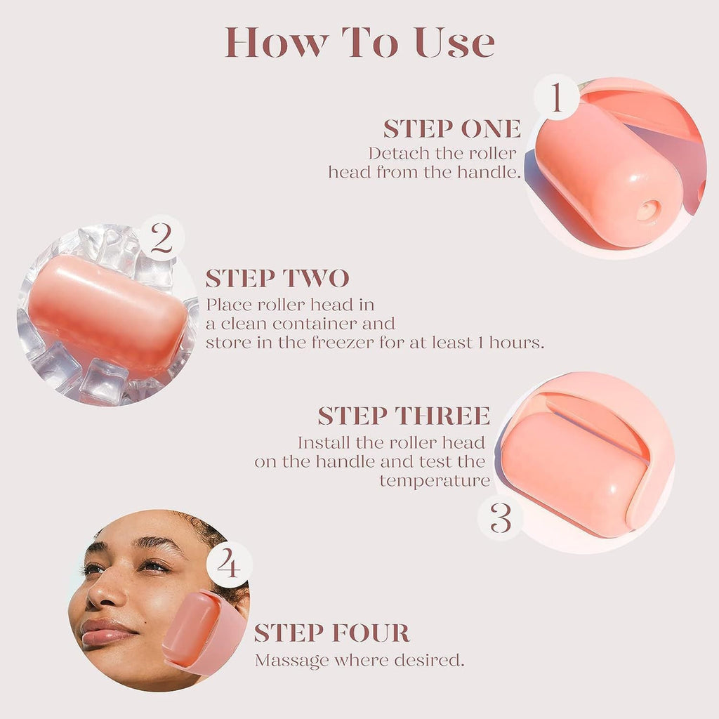 Masajeador Facial con Rodillo de Hielo